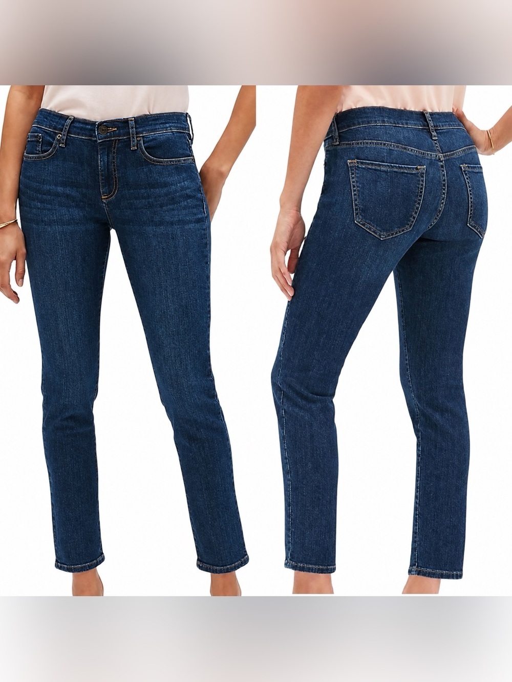 BANANA REPUBLIC Factory women's Straight Ankle Medium wash jeans Size 27 /4 EUC
